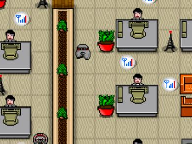 Der Held ist des Spiel hasst Mobilfunkt&uuml;rme in seiner Nachbarschaft. Daher sprengt er alle in die Luft, die Wachhunde m&uuml;ssen auch aus dem Weg ger&auml;umt werden. 