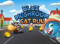 Blue Mushroom Cat Run