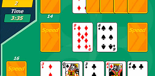 Speed Kartenspiel Mit Normalen Karten