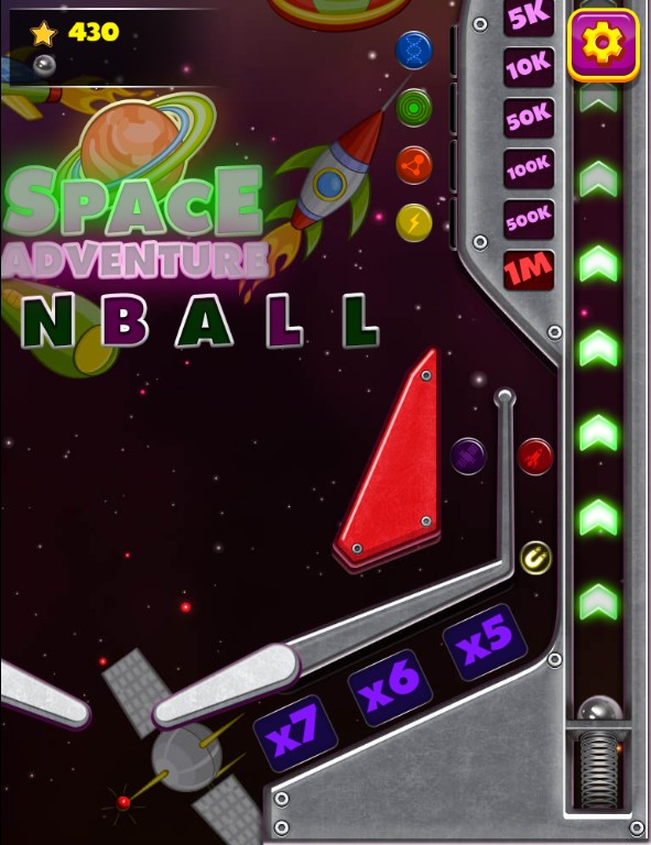 Space Adventure Pinball Geschicklichkeit Balls Online Spielen