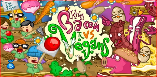 King Bacon vs Vegans - Spielesite King Bacon vs Vegans