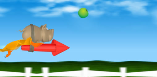 Pig on the Rocket - Spielesite Pig on the Rocket